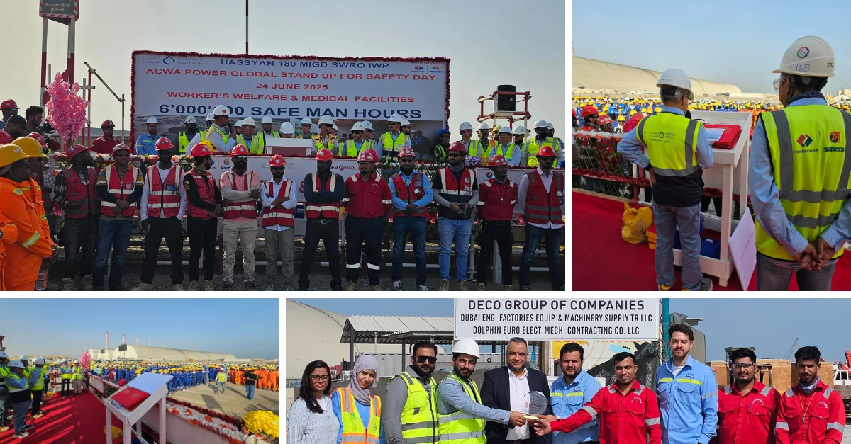 HASSAYAN 180 MIGD SWRO IWP , Dubai 6 Million Safe Man Hours